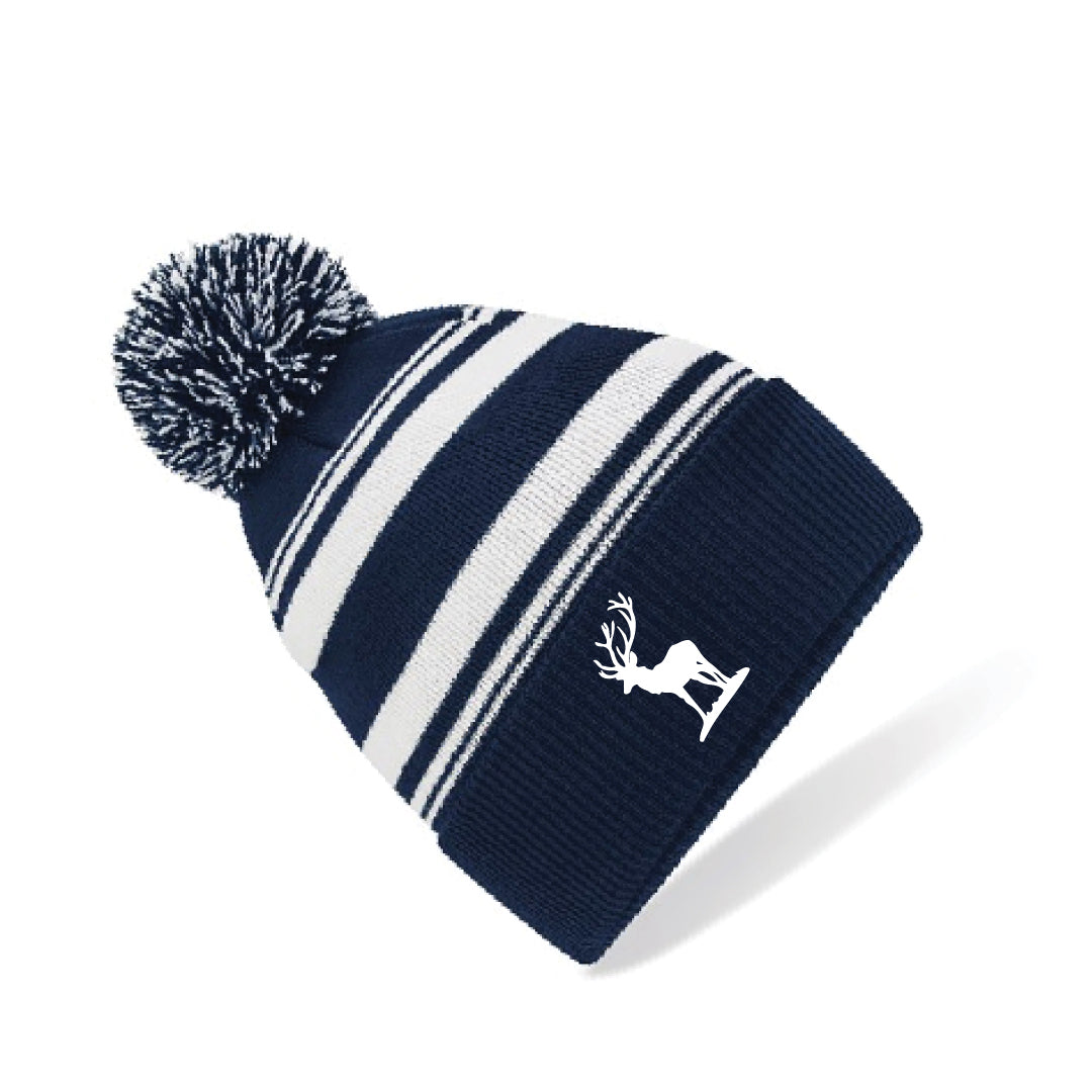 WPGC Striped Bobble Hat